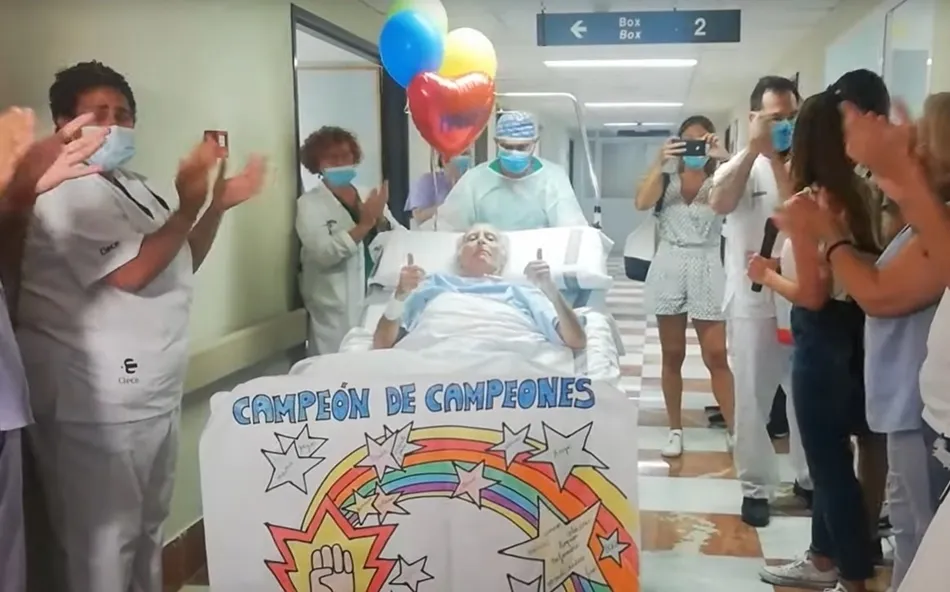 Marcos deja la UCI del General 101 días después. Foto: EP