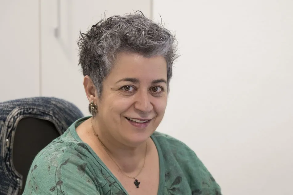 Inma Cid durante la entrevista para SALAMANCA AL DÍA | Fotos: Carmen Borrego