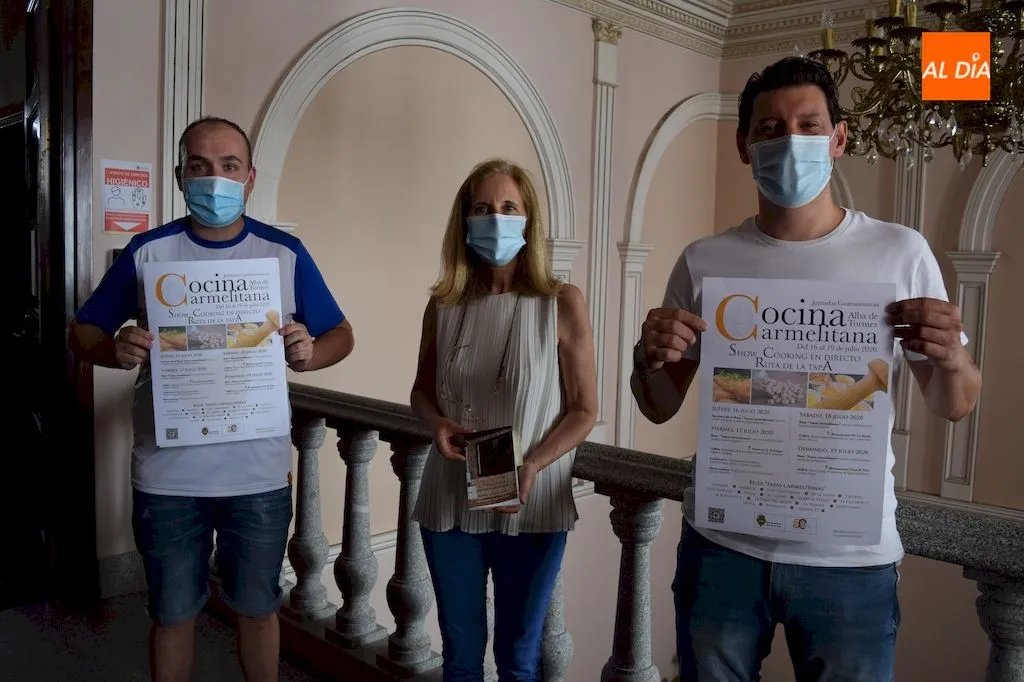 José García, Concepcion Miguélez y Miguel Ángel Sánchez durante la presentación de las jornadas / Pedro Zaballos