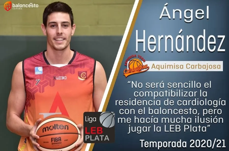 Ángel Hernández, el doctor que compatibilizará la residencia de cardiología con el baloncesto