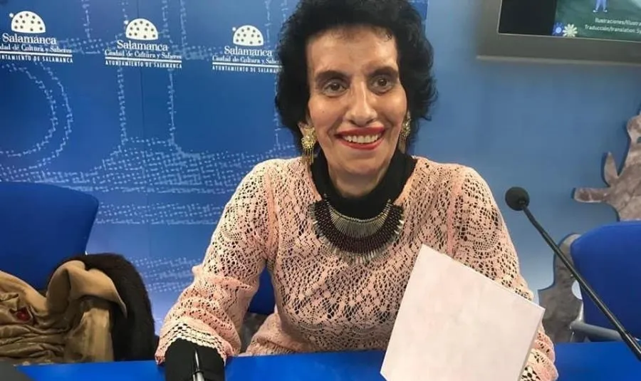 La poeta Sofía Montero en uno de los actos literarios que protagonizó en la Sala de la Palabra