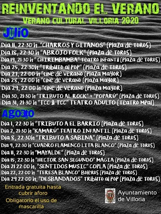 Villoria reinventa su verano con 18 eventos culturales