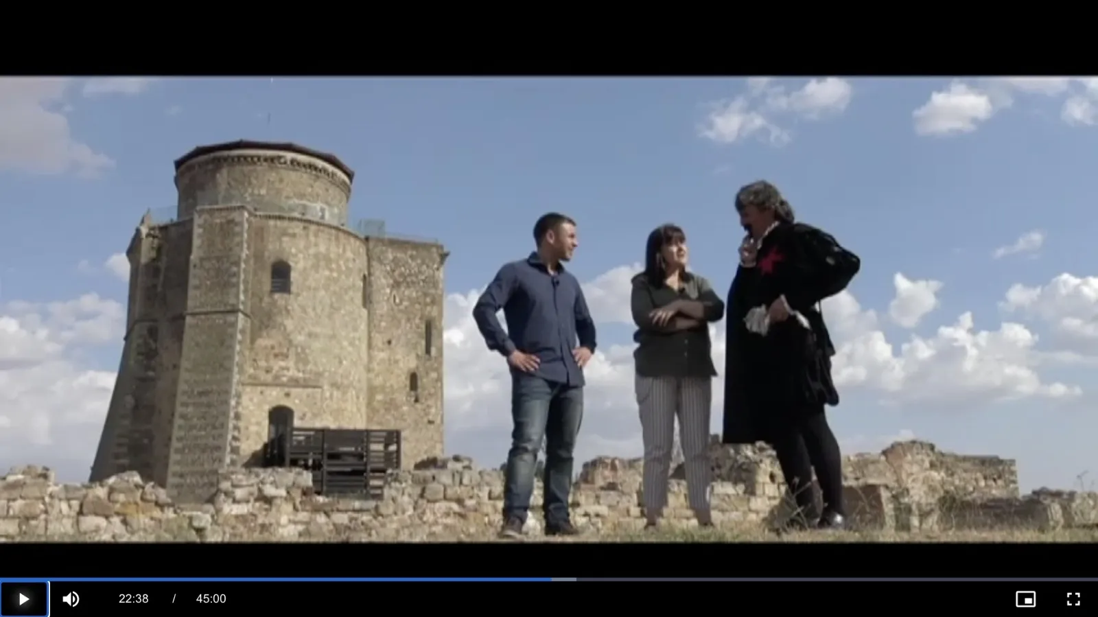 Escena del programa La brújula del tiempo de Telemadrid