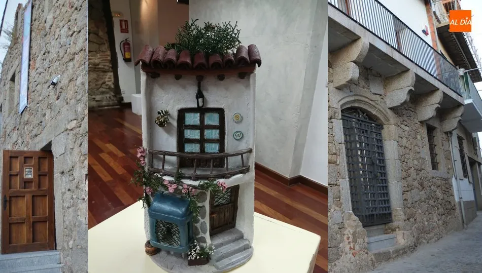 Exposición de tejas decoradas a mano sobre cerámica fría en el museo judío David Melul de Béjar