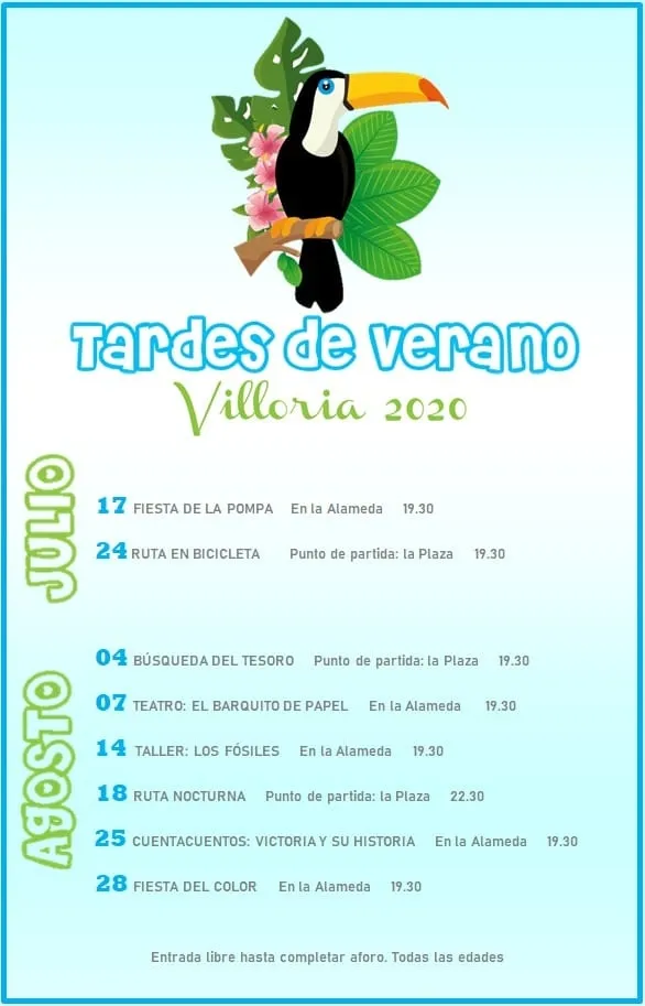 Tardes de verano para los niños en Villoria