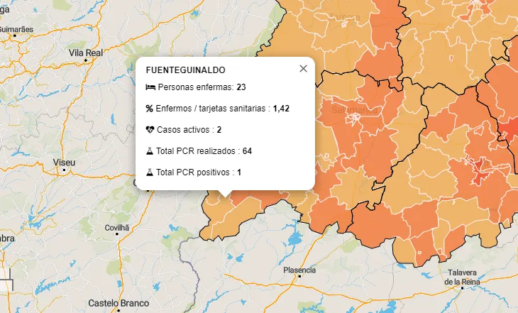 La Zona Básica de Fuenteguinaldo vuelve a contar con casos activos  