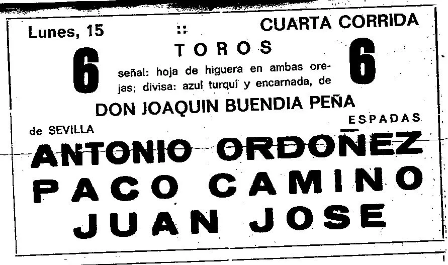 Juan José (el torero de la Fuente...)