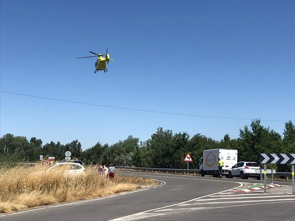Foto 2 - Un herido en una salida de v&iacute;a cerca de Garcihern&aacute;ndez
