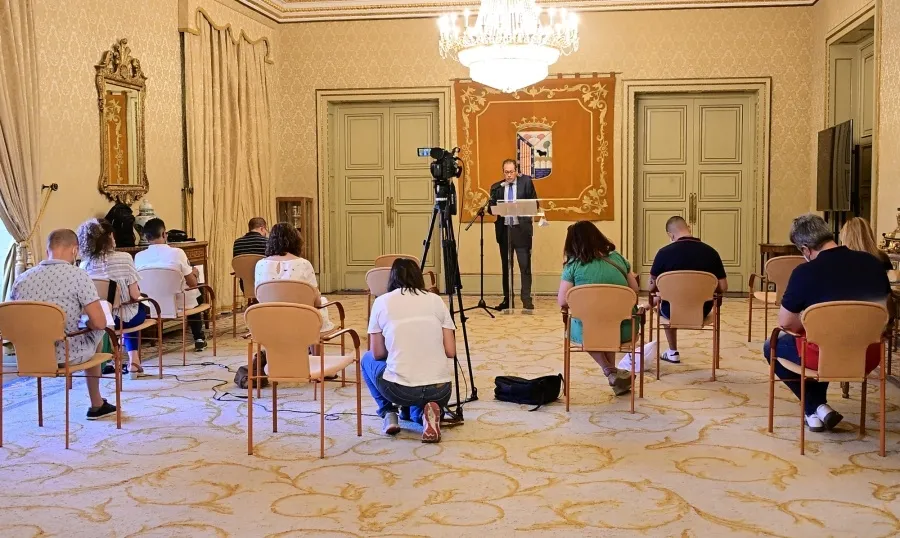 Rueda de prensa del concejal de Protección Ciudadana, Fernando Carabias