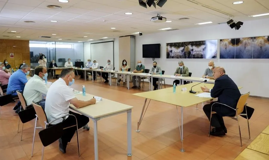 Reunión de la Interprofesional de la patata recién constituida. Foto de la JCYL