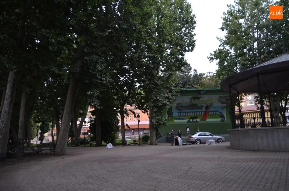 Foto 3 - Grandes bandadas de estorninos han sido ahuyentadas hoy del parque municipal