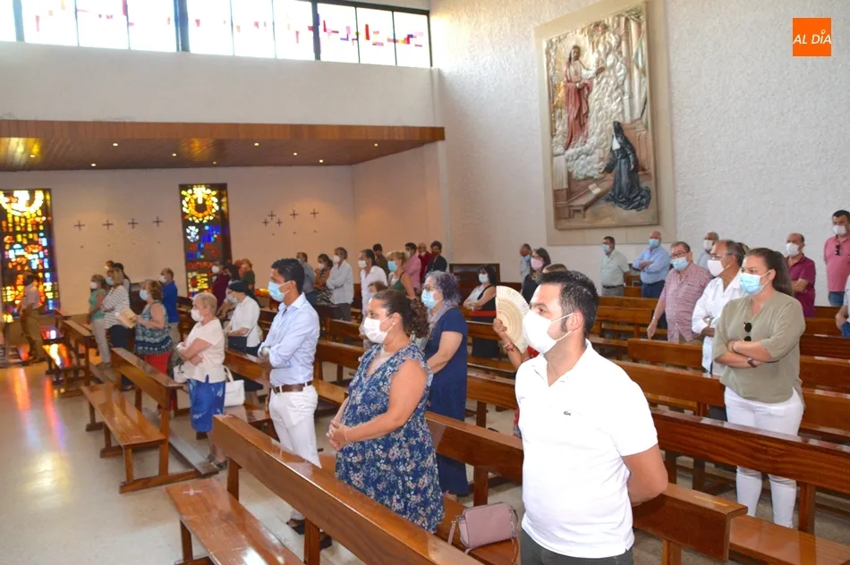 Misa en memoria del torero Juan José en la iglesia de María Mediadora de Salamanca
