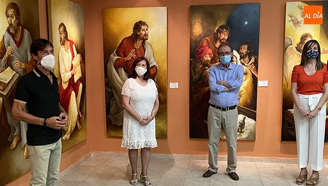 El proyecto iconográfico para la parroquia vivía su puesta de largo en la Casa del Arte