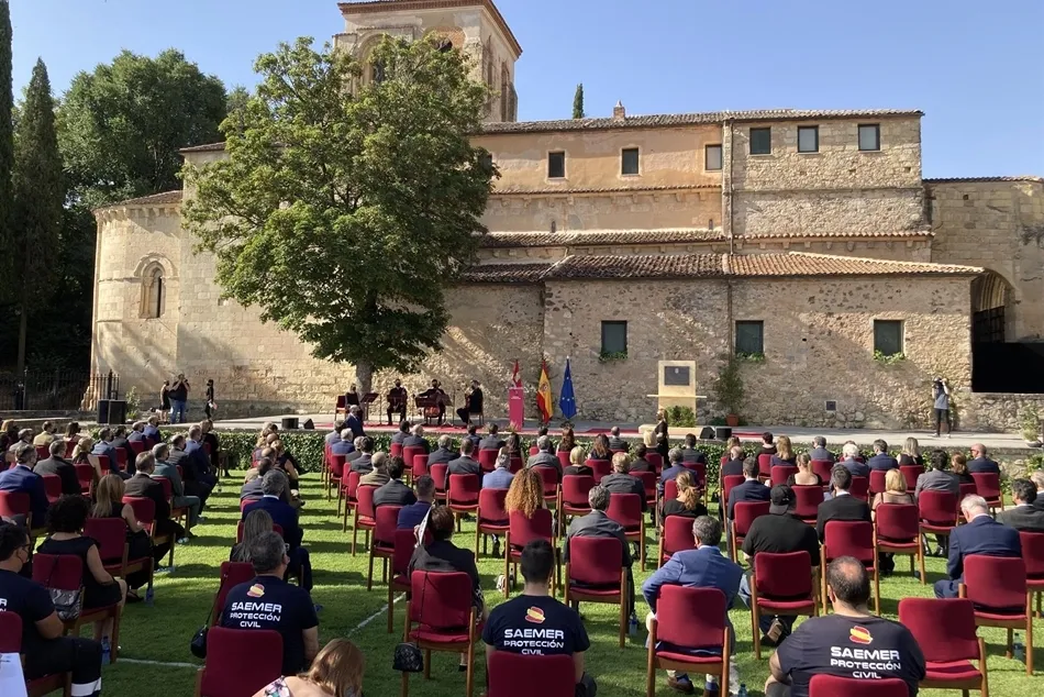 Homenaje de Castilla y León a las víctimas y afectados por la Covid-19. Foto: EP