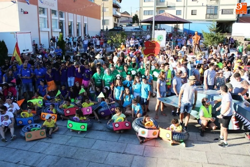 Las peñas de Galinduste durante las fiestas del año 2018
