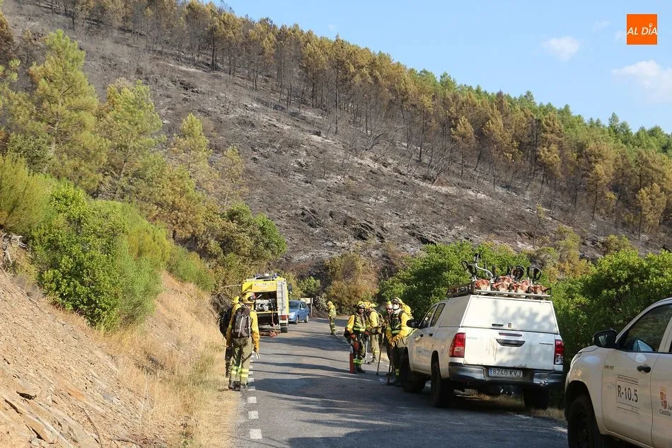 Foto 2 - El gran incendio entre Valdelageve y Sotoserrano calcina m&aacute;s de 30 hect&aacute;reas de monte