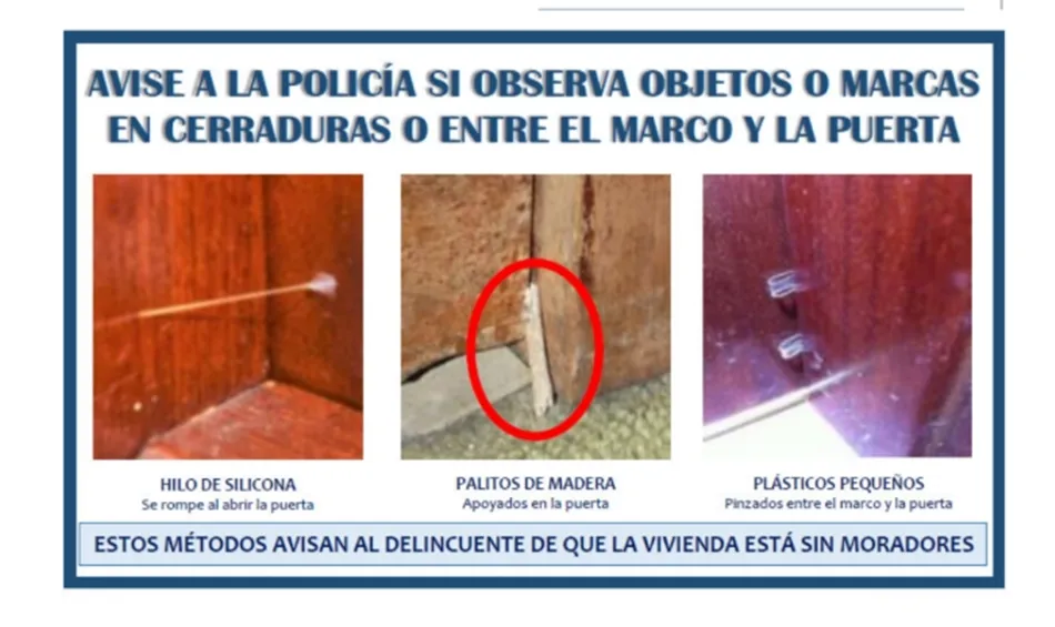 Marcas sospechosas en las puertas de viviendas