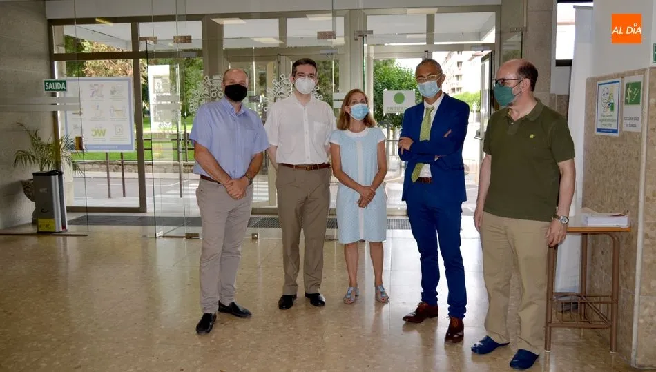 Visita del Rector de la Universidad de Salamanca al campus de Béjar