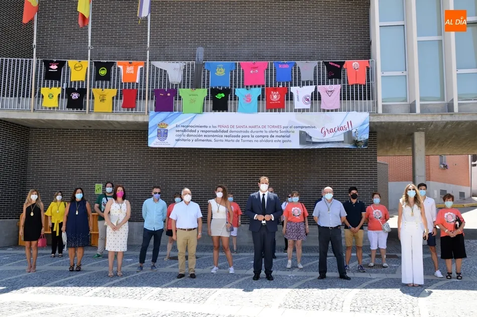Homenaje a las peñas de Santa Marta de Tormes. Fotos: Ángel Merino