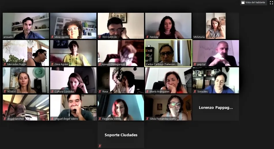 Reunión telemática de los representantes de Cultura de las Ciudades Patrimonio de la Humanidad