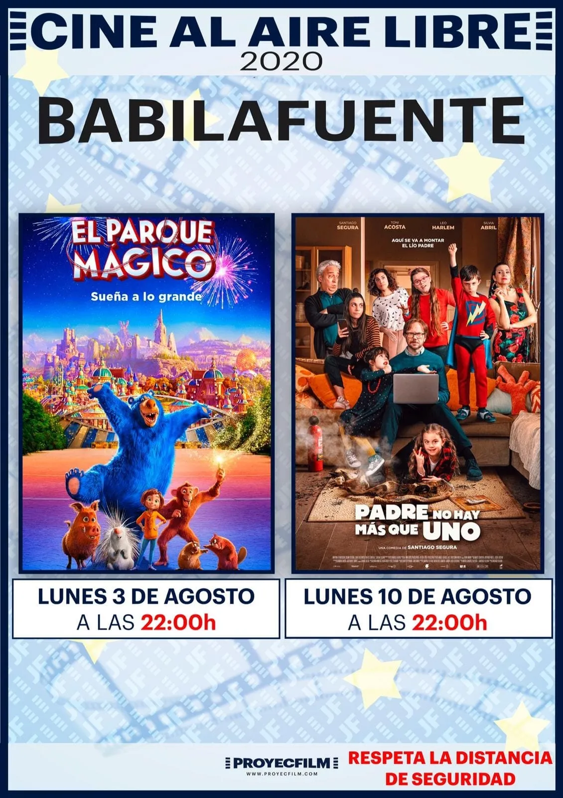 Dos jornadas de cine al aire libre en Babilafuente