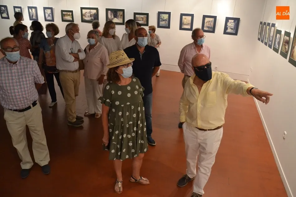 Julián Sánchez Flores refleja en sus acuarelas múltiples rincones de Ciudad Rodrigo  