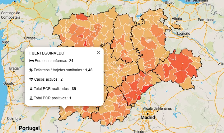 Jornada sin variaciones de relevancia en las zonas básicas de salud de la comarca  