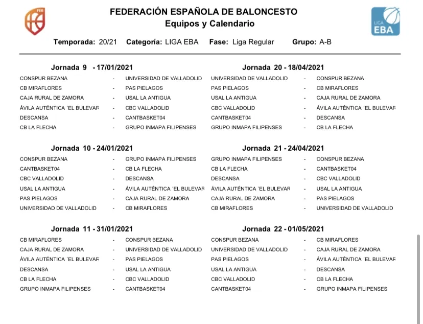 Foto 4 - La Flecha abrir&aacute; la competici&oacute;n en el nuevo curso para el CB Tormes, que ya cuenta con calendario
