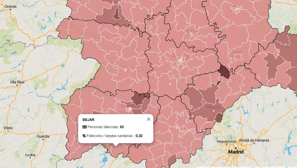 Datos oficiales facilitados por la Junta de Castilla y León