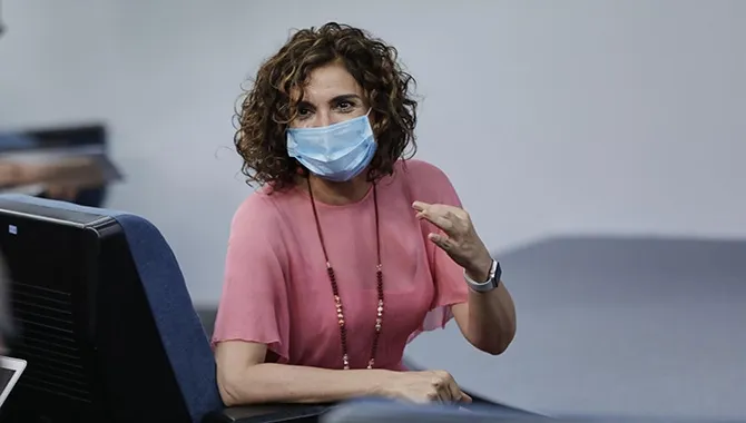 La ministra portavoz y de Hacienda, María Jesús Montero. EP