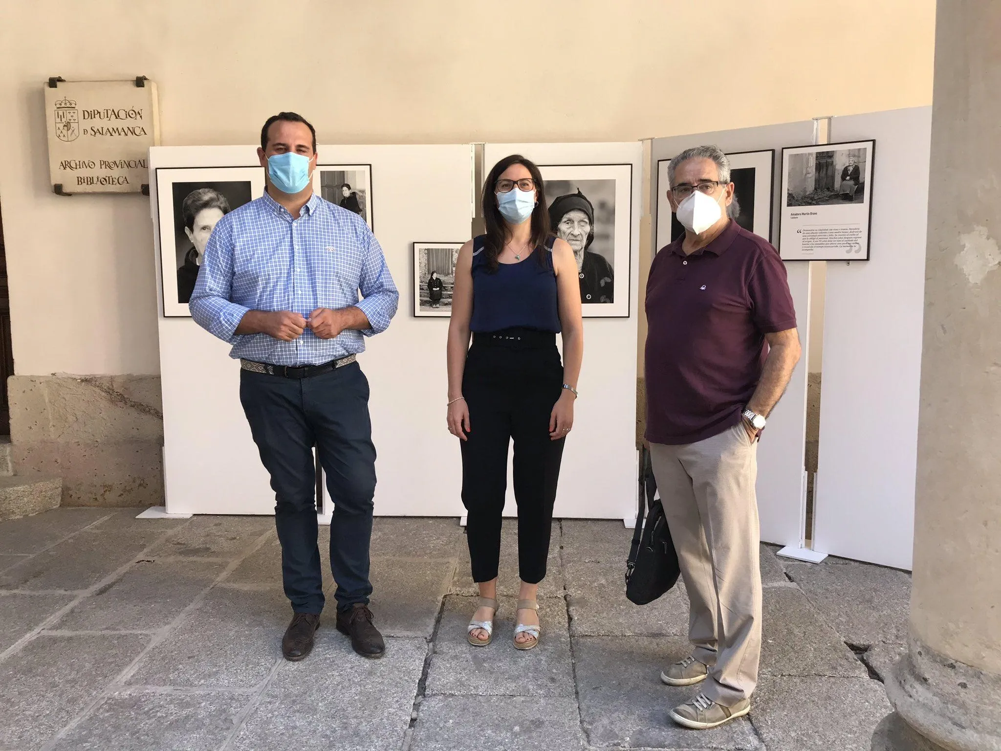 Exposición Las Hurdes: Tierra de Mujeres en el Patio de La Salina. Foto: @dipsalamanca