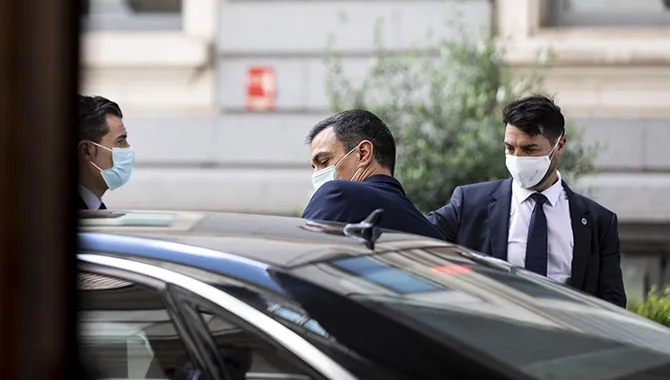 El presidente del Gobierno, Pedro Sánchez, tras el debate en el Congreso. EP
