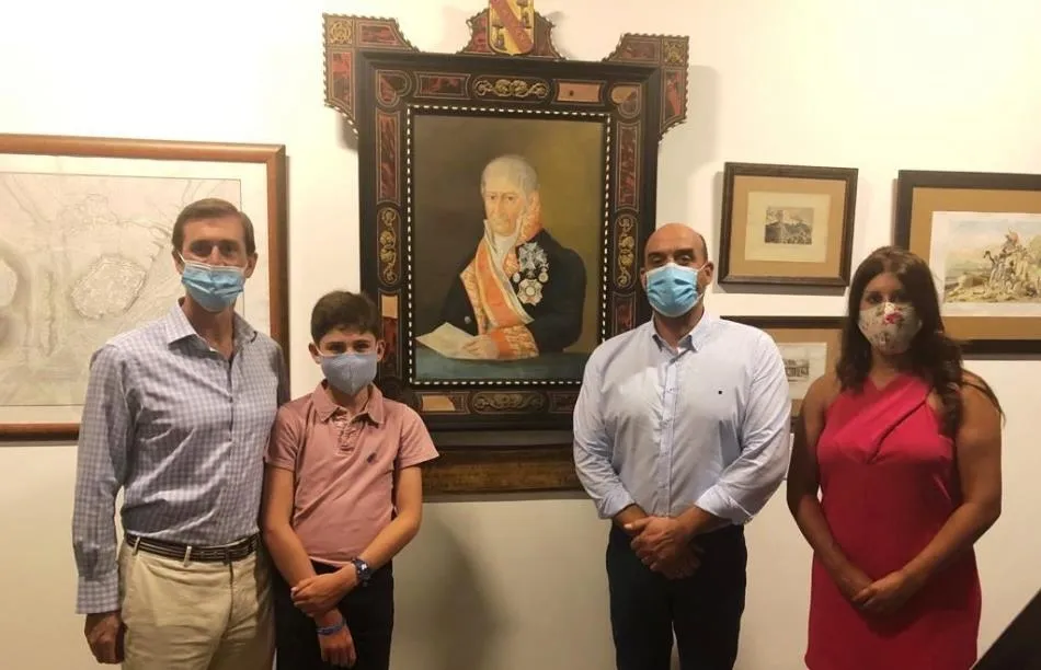 Descendientes del General Pérez de Herrasti visitan Miróbriga  