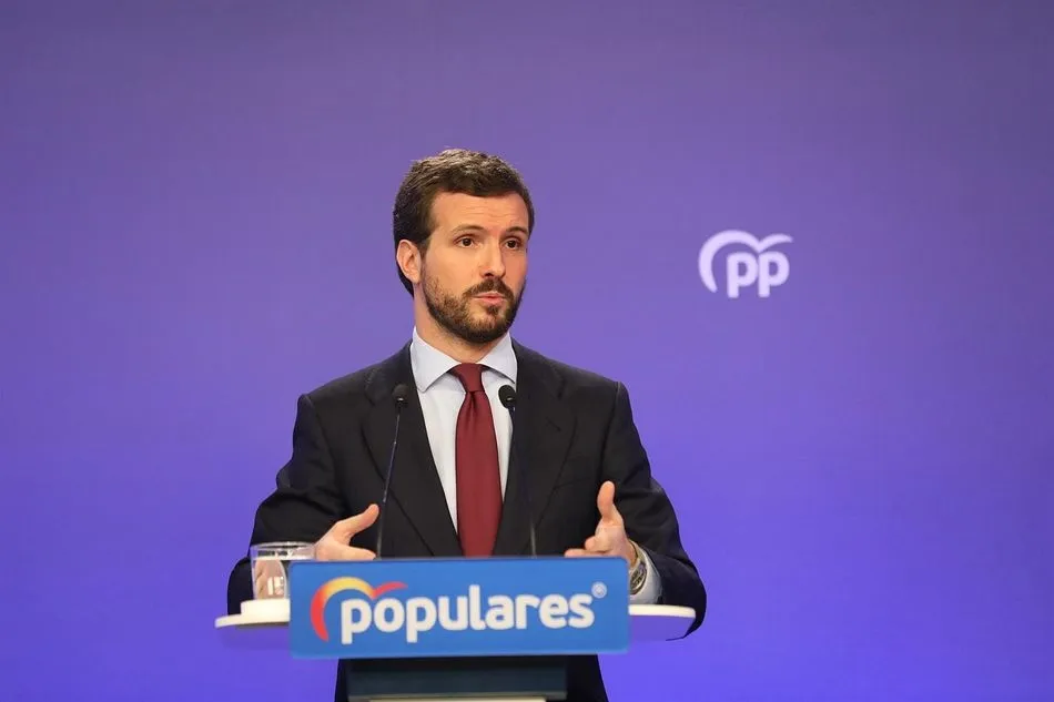 El presidente del Partido Popular, Pablo Casado - Marta Fernández Europa Press