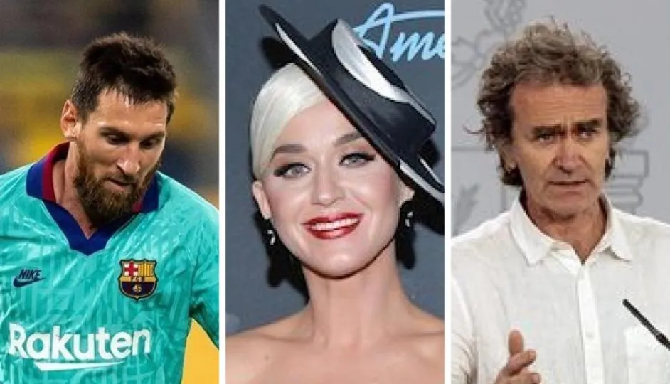 Leo Messi, Katy Perry y Fernando Simón. Fotos EP