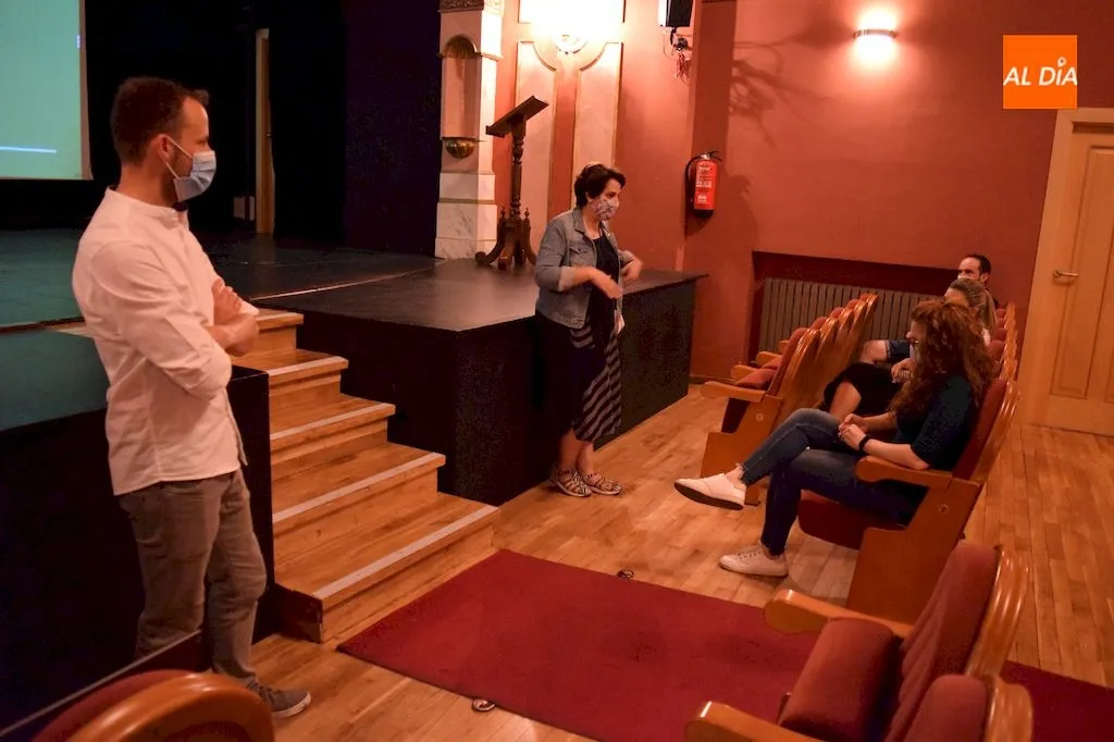 Momento de la presentación del proyecto a los empresarios de Alba de Tormes / Pedro Zaballos