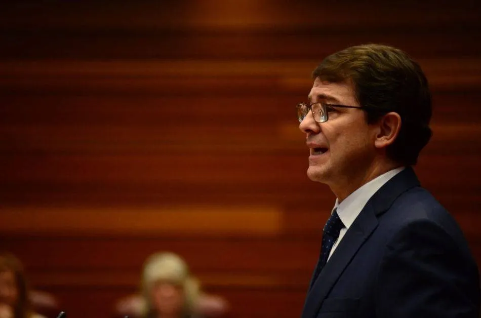 El presidente de la Junta de Castilla y León, Alfonso Fernández Mañueco