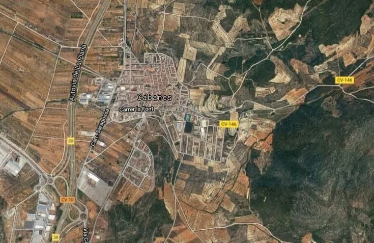 Mapa del municipio de Cabanes