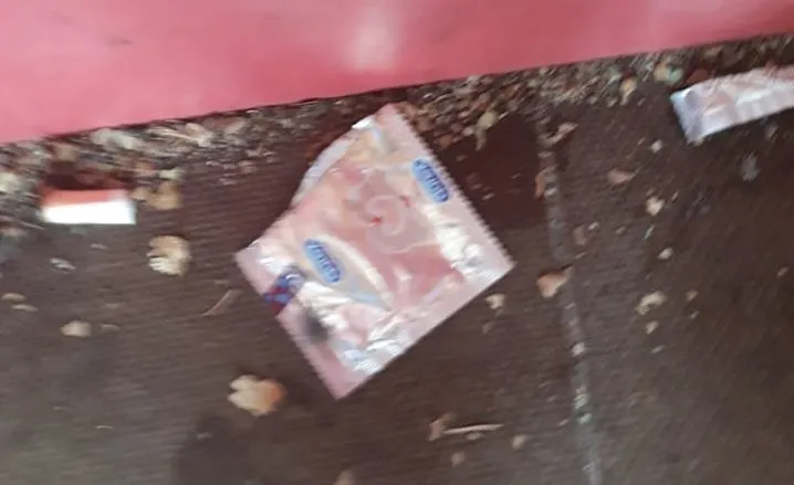 Foto 3 - Hallados varios preservativos usados en los juegos del parque de la Avenida de Salamanca  