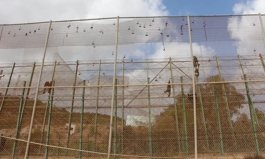 Valla de la frontera entre España y Marruecos en Melilla. Foto EP
