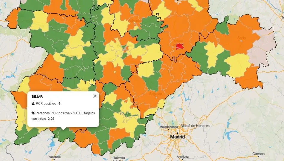Datos oficiales proporcionados por la Junta de Castilla y León