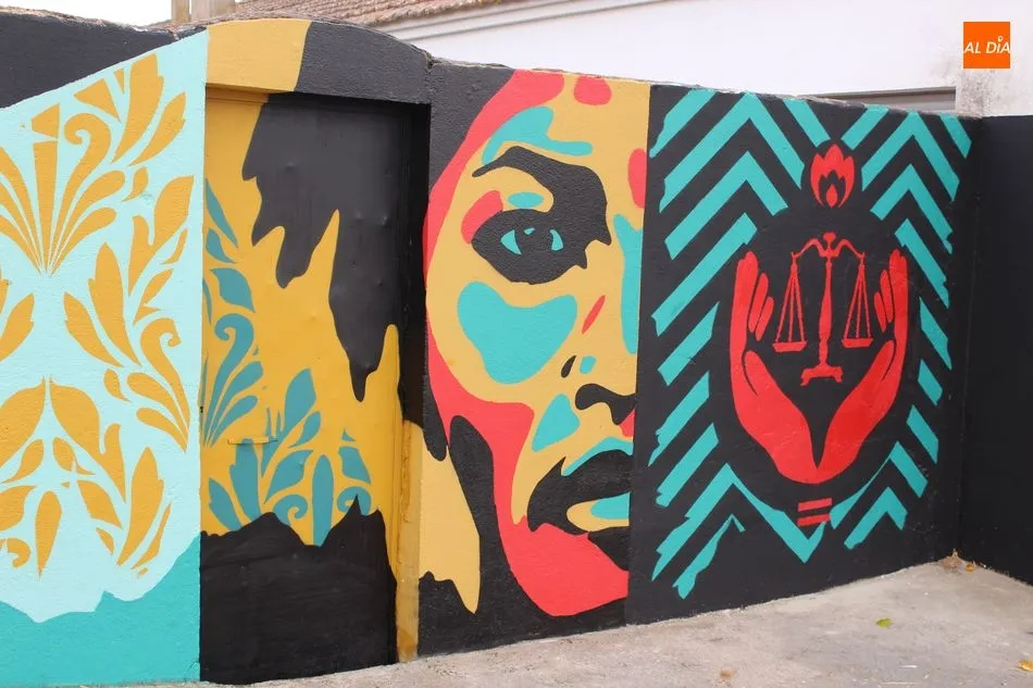 Foto 3 - Yecla de Yeltes reivindica el fin&nbsp;de la violencia de g&eacute;nero con un gran mural  