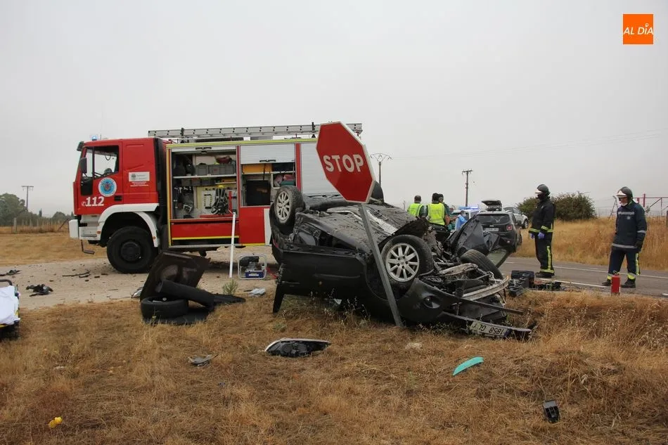 Foto 5 - V&iacute;ctima mortal en un accidente de tr&aacute;fico en Vitigudino  