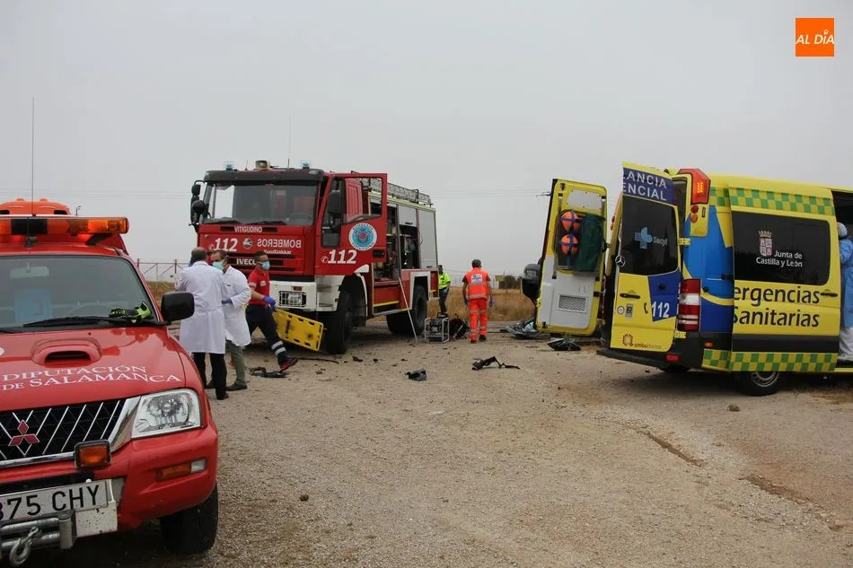 Foto 4 - V&iacute;ctima mortal en un accidente de tr&aacute;fico en Vitigudino  