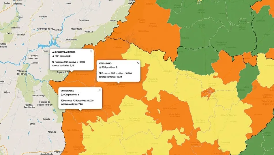 Las tres ZBS de Arribes permanecen en naranja en estos momentos