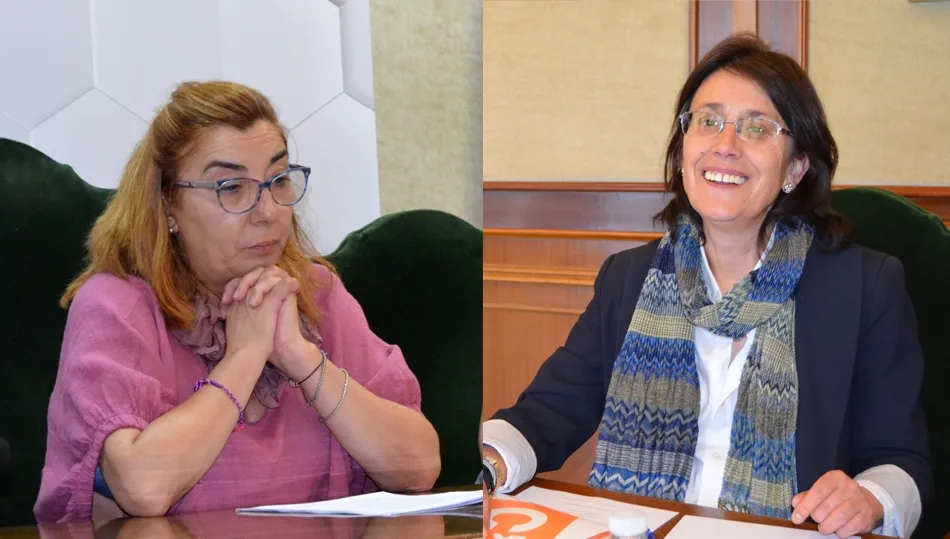 De i. a d. Ana V. Peralejo, concejala de Sanidad y Francisca Andrés, concejala de Ciudadanos Bejar