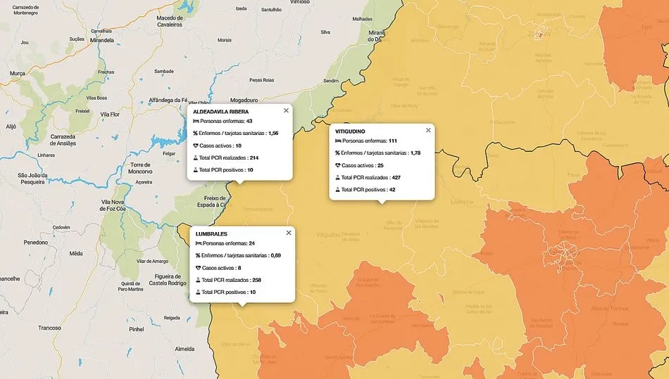 Mapa de la evolución del coronavirus desde el inicio de la pandemia
