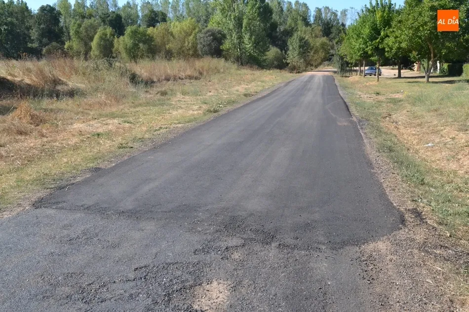 Asfaltado parte del camino de acceso al Vado de las Vacas  