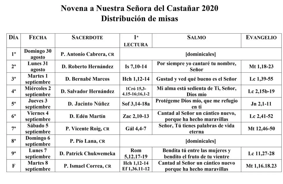 Foto 2 - Este a&ntilde;o la novena de la Virgen se retransmite por YouTube