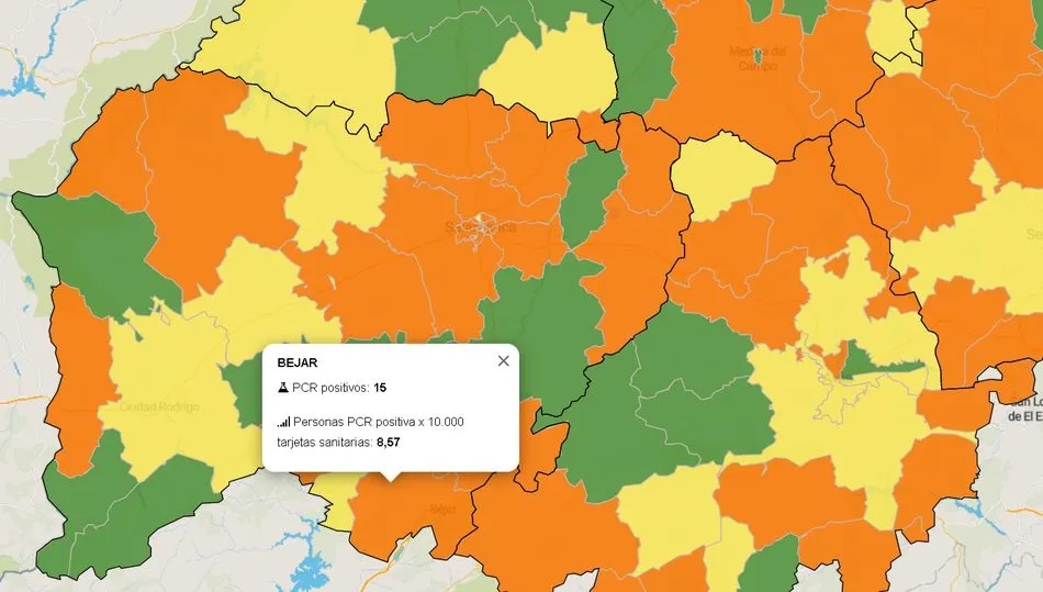 Datos oficiales de la Junta de Castilla y León